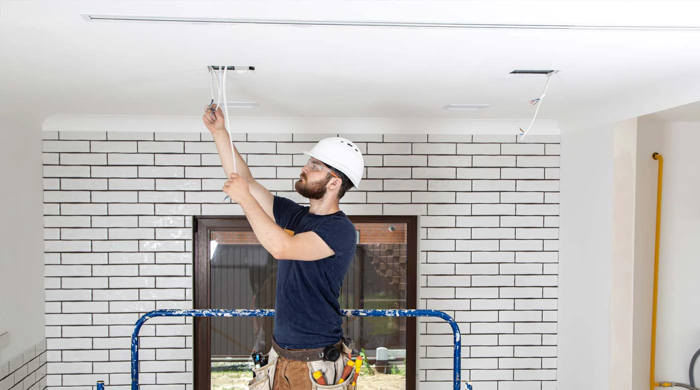 conecta cables lampara colgante colineal